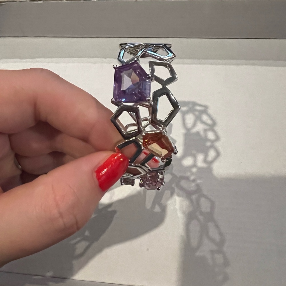 Silver Multicoloured stone Bracelet
